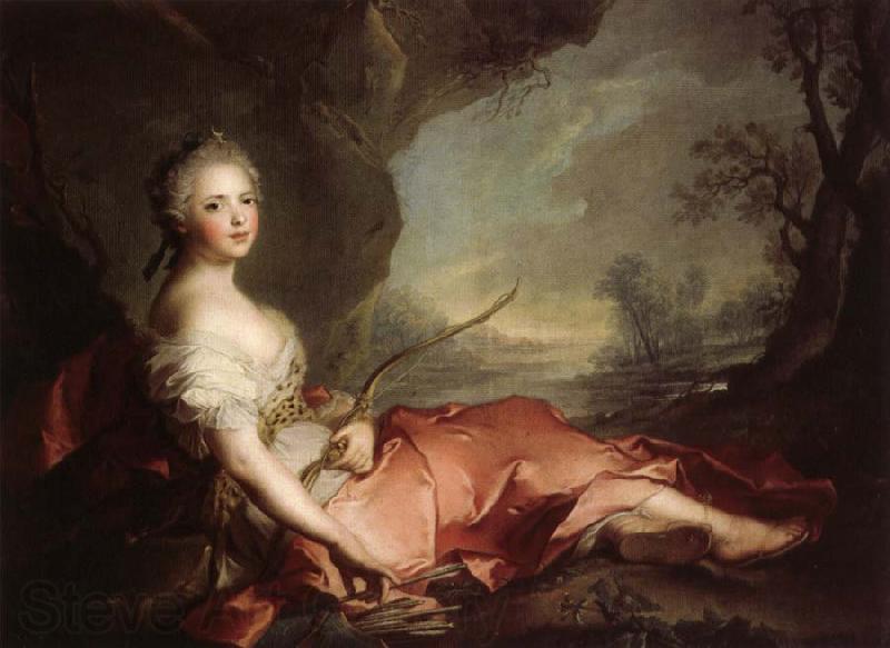 Jean Marc Nattier Marie Adelaide of France Represented as Diana Spain oil painting art